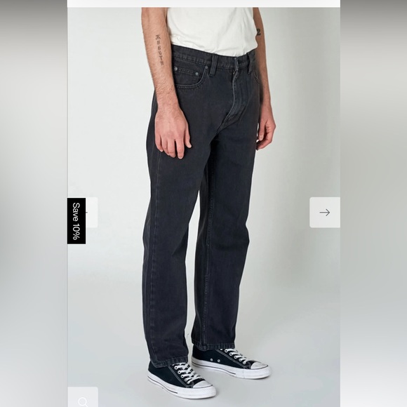 Rollas Ezy - Black Stone Worn Jeans - Picture 12 of 12